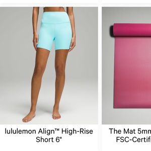 NWT Lululemon Align Short 6”
